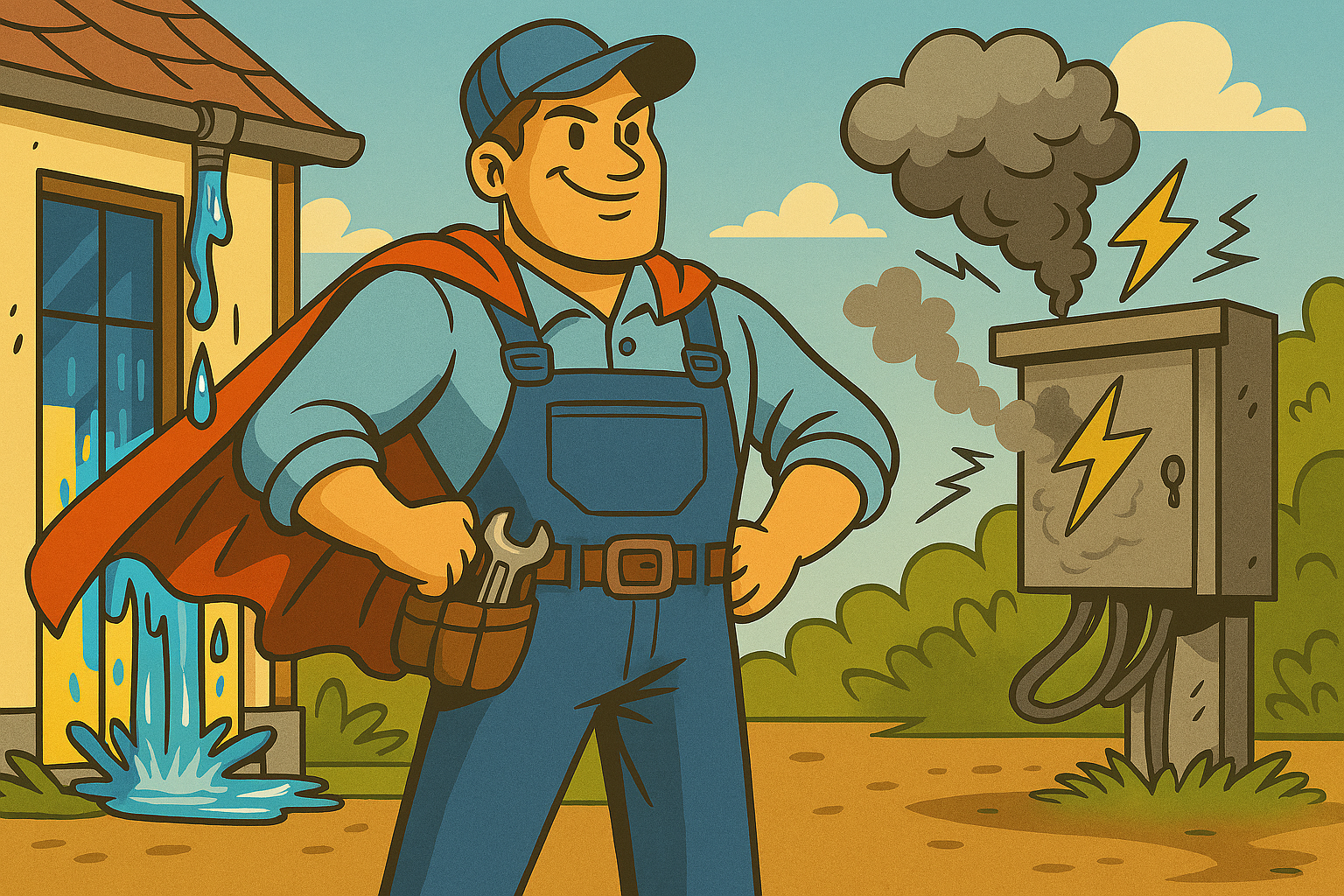 Ihr Nothelfer ist einsatzbereit - für alle Fälle rund ums Eigenheim.