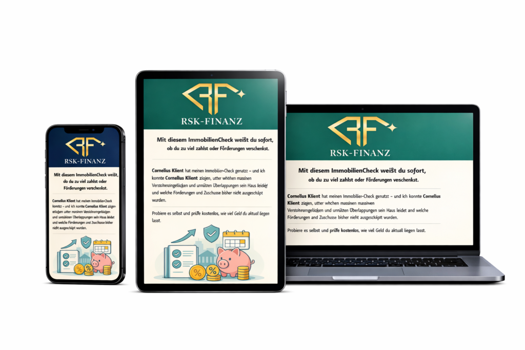 Online-Beratung dargestellt auf den üblichen Geräten wie Smartphone, Tablet oder Laptop.